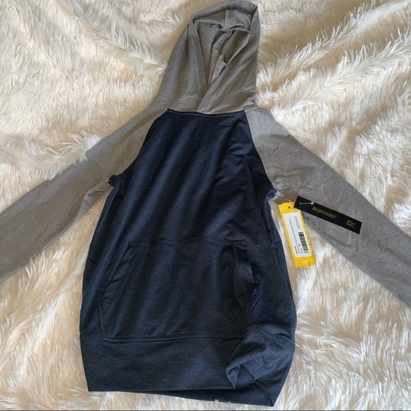 NWT Runway XS Navy/Greg hooded sweatshirt - Picture 6 of 7